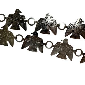 Thunderbird‎ belt concho Silver bird Native American western boho bohemian metal